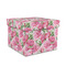 Watercolor Peonies Gift Boxes with Lid - Canvas Wrapped - Medium - Front/Main