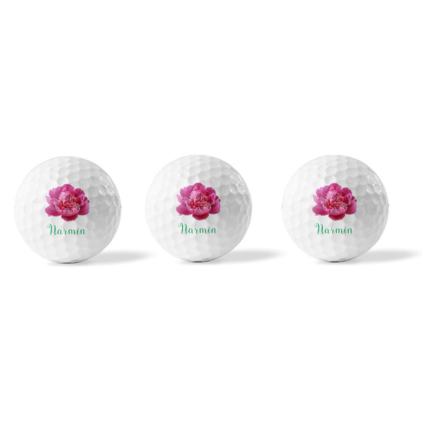 Watercolor Peonies Golf Balls - Generic - Set of 3 - APPROVAL