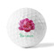 Watercolor Peonies Golf Balls - Generic - Set of 3 - FRONT