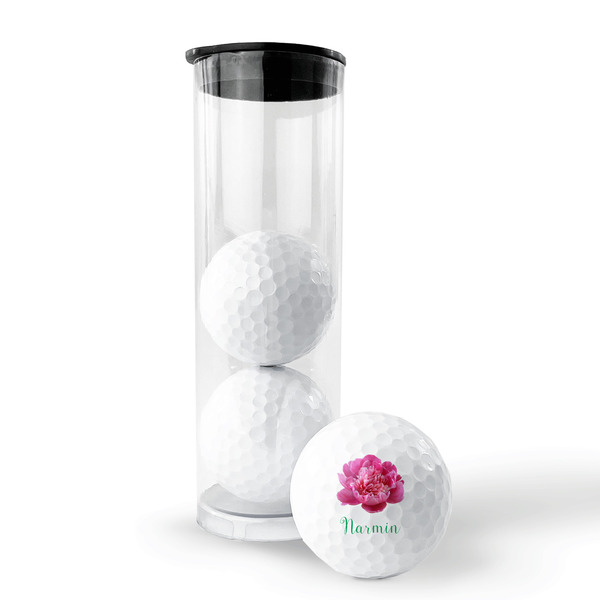 Watercolor Peonies Golf Balls - Generic - Set of 3 - PACKAGING