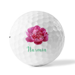 Watercolor Peonies Golf Balls (Personalized)