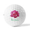 Watercolor Peonies Golf Balls - Titleist - Set of 3 - FRONT