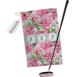 Watercolor Peonies Golf Towel Gift Set (Personalized)
