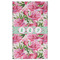 Watercolor Peonies Golf Towel - Poly-Cotton Blend - Large w/ Multiple Names