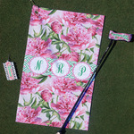 Watercolor Peonies Golf Towel Gift Set (Personalized)
