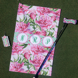Watercolor Peonies Golf Towel Gift Set (Personalized)
