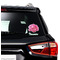 Watercolor Peonies Graphic Car Decal (On Car Window)
