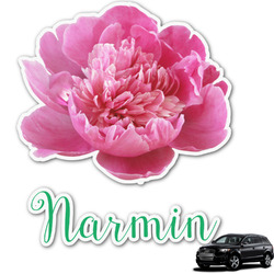 Watercolor Peonies Graphic Car Decal (Personalized)