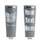 Watercolor Peonies Grey RTIC Everyday Tumbler - 28 oz. - Front and Back