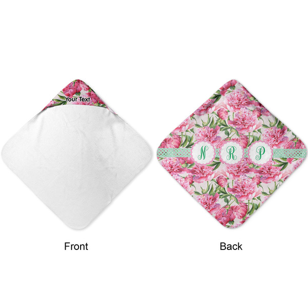 Watercolor Peonies Hooded Baby Towel- Approval