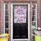 Watercolor Peonies House Flags - Double Sided - (Over the door) LIFESTYLE