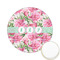 Watercolor Peonies Printed Cookie Topper - 2.15" (Personalized)