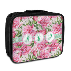 Watercolor Peonies Insulated Lunch Bag (Personalized)