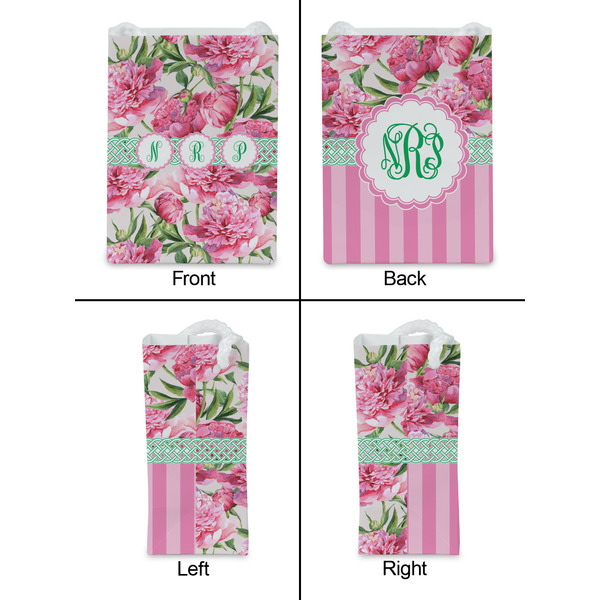 Watercolor Peonies Jewelry Gift Bag - Gloss - Approval