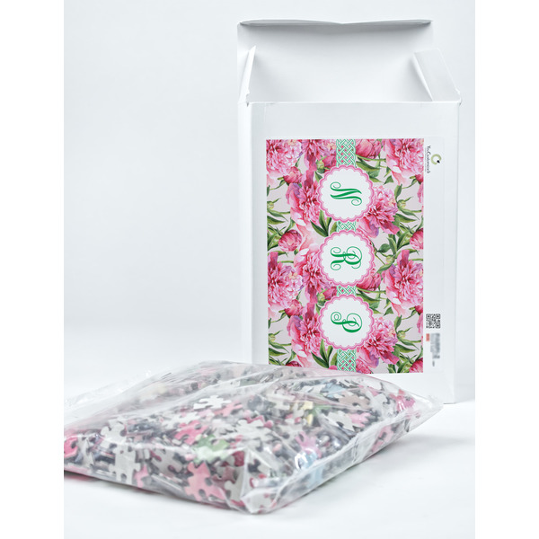 Watercolor Peonies Jigsaw Puzzle 1014 Piece - Box