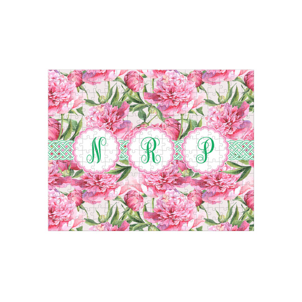 Custom Watercolor Peonies 252 pc Jigsaw Puzzle (Personalized)