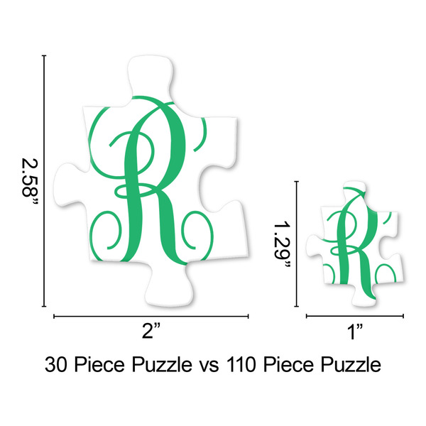 Watercolor Peonies Jigsaw Puzzle - Piece Comparison