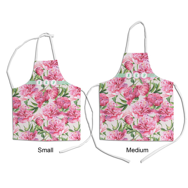 Watercolor Peonies Kid's Aprons - Comparison