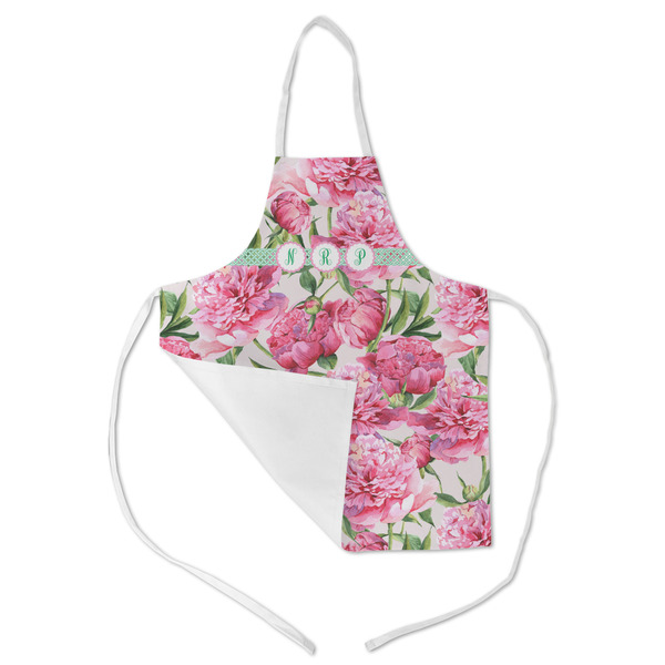 Watercolor Peonies Kid's Aprons - Medium - Main (med/lrg)