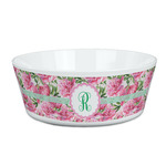 Watercolor Peonies Kid's Bowl (Personalized)