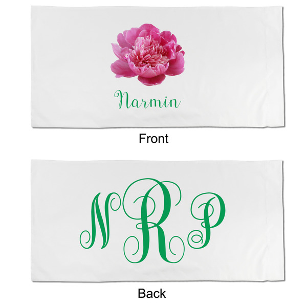 Watercolor Peonies King Pillow Case - APPROVAL (partial print)