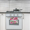 Watercolor Peonies Kitchen Towel - Poly Cotton - Lifestyle