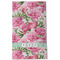Watercolor Peonies Kitchen Towel - Poly Cotton - Full Front