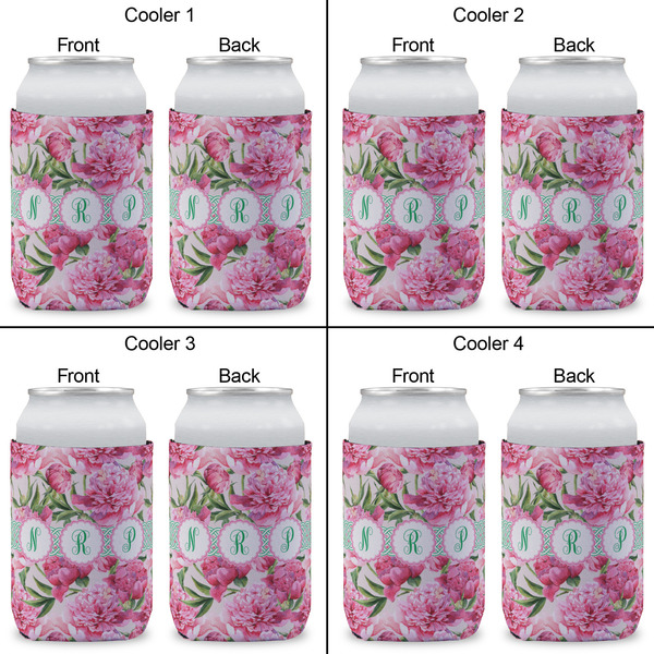 Watercolor Peonies Can Sleeve (Approval)
