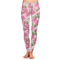 Watercolor Peonies Ladies Leggings - Extra Large
