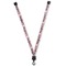 Watercolor Peonies Lanyard (Personalized)