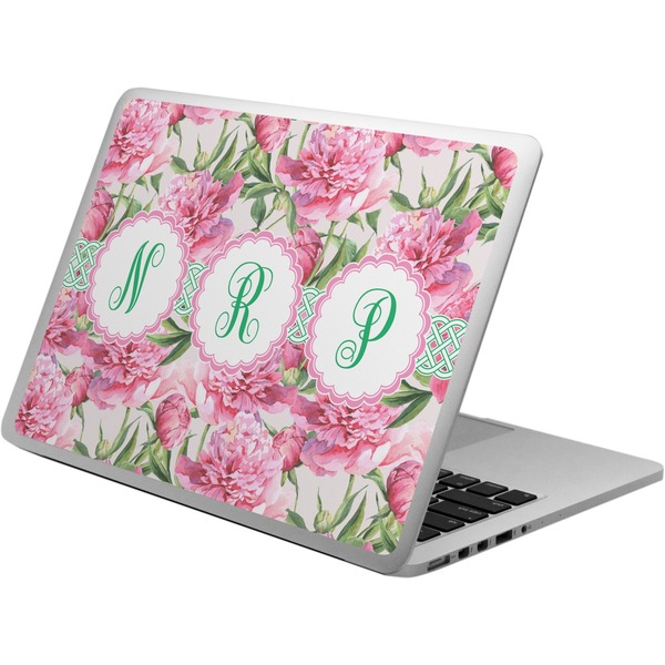 Custom Watercolor Peonies Laptop Skin - Custom Sized (Personalized)