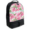 Watercolor Peonies Backpacks - Black (Personalized)