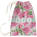 Watercolor Peonies Laundry Bag - Large (Personalized)