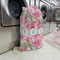 Watercolor Peonies Large Laundry Bag - In Context