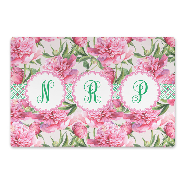 Custom Watercolor Peonies Large Rectangle Car Magnet (Personalized)