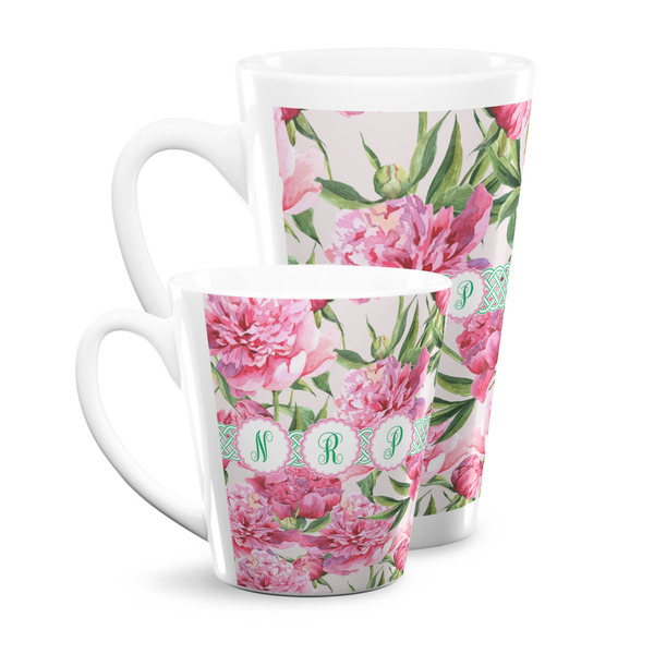 Watercolor Peonies Latte Mugs Main