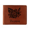 Watercolor Peonies Leatherette Bifold Wallet (Personalized)