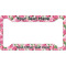 Watercolor Peonies License Plate Frame - Style A (Personalized)