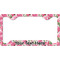 Watercolor Peonies License Plate Frame - Style C