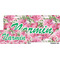 Watercolor Peonies License Plate (Sizes)