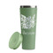 Watercolor Peonies Light Green RTIC Everyday Tumbler - 28 oz. - Lid Off