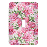 Watercolor Peonies Light Switch Cover (Single Toggle)