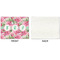 Watercolor Peonies Linen Placemat - APPROVAL Single (single sided)