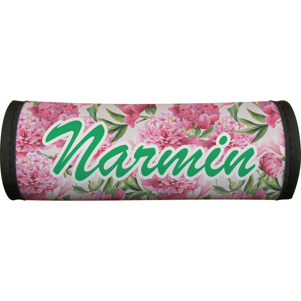 Watercolor Peonies Luggage Handle Wrap