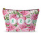 Watercolor Peonies Structured Accessory Purse (Front)