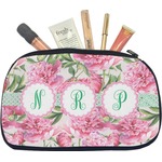 Watercolor Peonies Makeup / Cosmetic Bag - Medium (Personalized)