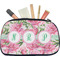 Watercolor Peonies Makeup / Cosmetic Bag - Medium (Personalized)