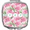 Watercolor Peonies Compact Makeup Mirror (Personalized)