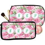 Watercolor Peonies Makeup / Cosmetic Bag (Personalized)