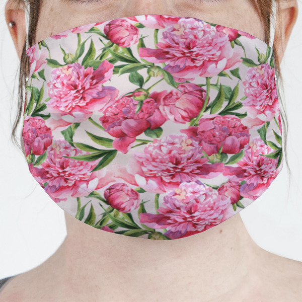 Custom Watercolor Peonies Face Mask Cover